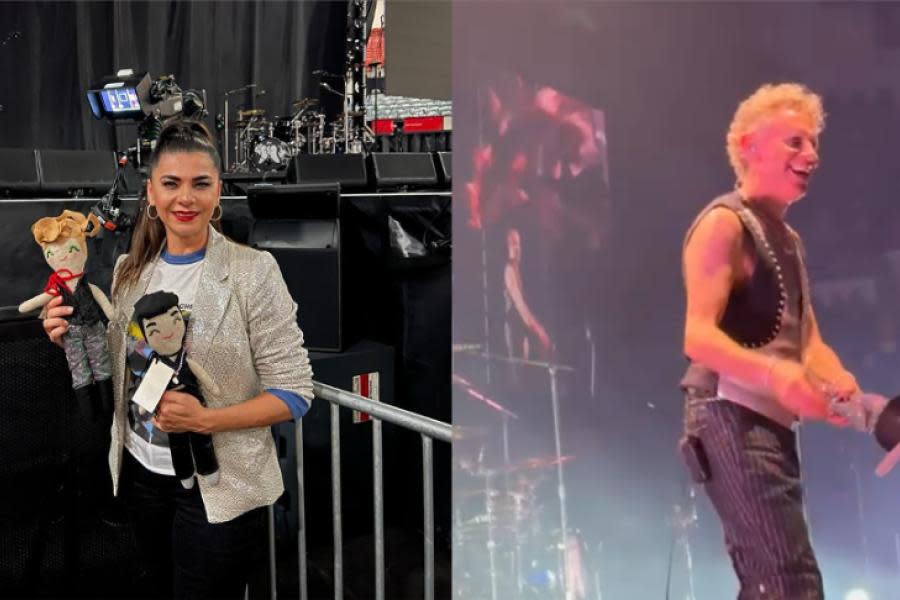 ¡De Tijuana para Depeche Mode! Pareja regala muñecos personalizados a la banda en concierto de San Diego