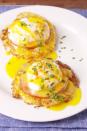 <p>Cauliflower hash brown patties = #brunchgoals.</p><p>Get the recipe from <a href="/cooking/recipes/a48799/cauliflower-benedict-recipe/" data-ylk="slk:Delish;elm:context_link;itc:0;sec:content-canvas" class="link ">Delish</a>.</p>