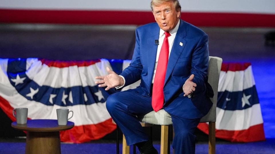 Donald Trump at a town hall meeting in Pennsylvania on September 4, 2024 (Selcuk Acar/Anadolu via Getty Images)