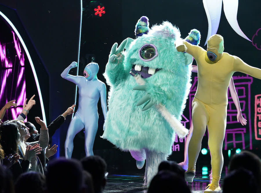 Monster performs on the premiere of "The Masked Singer." (Photo: Fox)