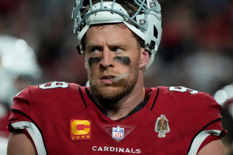 J.J. Watt joined the Cardinals in 2021 after a 10-year run with the Texans.