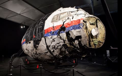An image from the final report into the investigation of the explosion on Boeing 777 flight MH17  - Credit: Dutch Safety Board/PA
