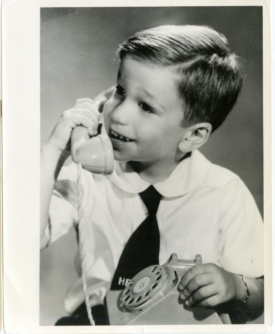 A very young Henry Winkler on an important phone call - perhaps to his agent?