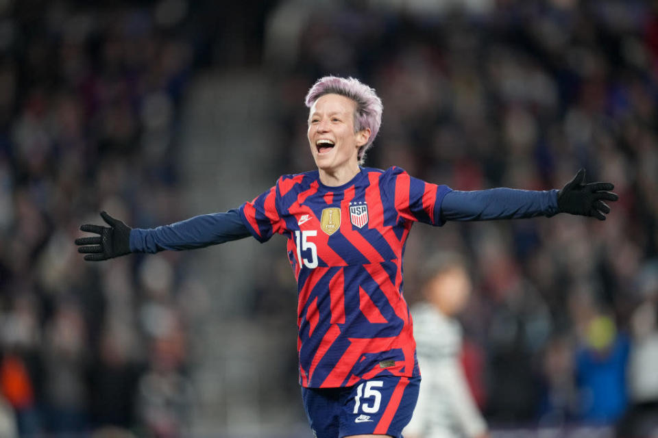 Megan Rapinoe plays on the OL Reign, which recently announced that 28/29 of the players on its roster are vaccinated. Megan herself (along with fianc&#xe9; and basketball star Sue Bird) participated in a vaccination clinic at Lumen Field in Washington.