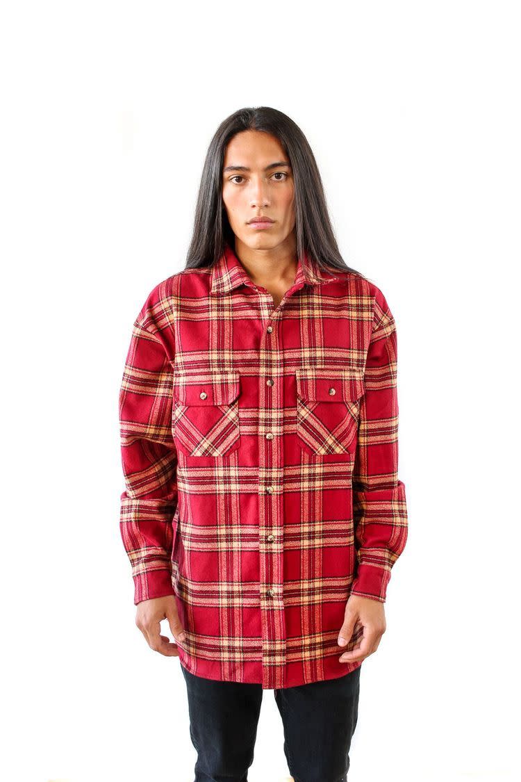 16) Oversized Plaid Flannel
