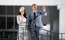 <p>The couple holds hands on their first night in Fiji. </p>