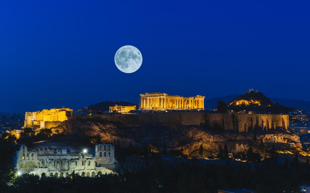 The Acropolis is at its most spectacular at night