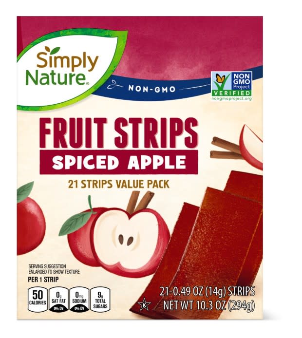 Simply Nature Fall Flavored Fruit Strips<p>Aldi</p>