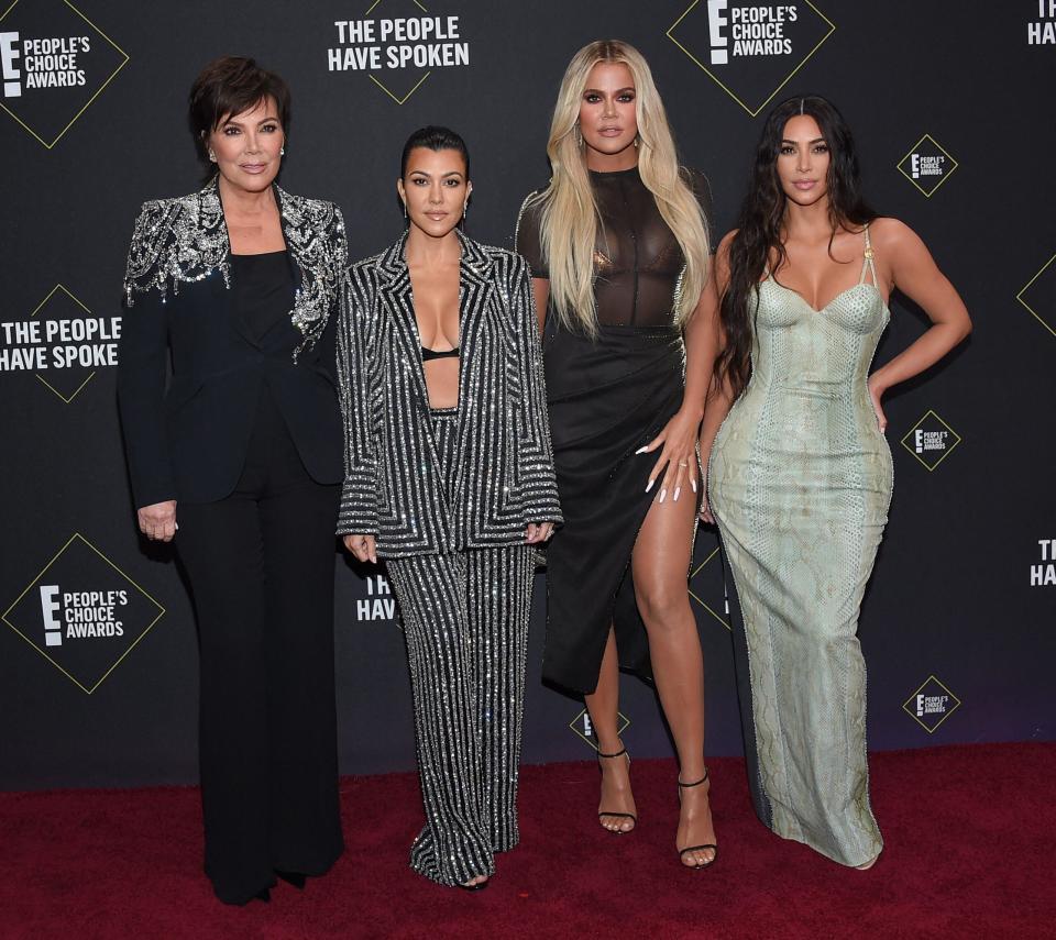 The Kardashians attend the E! People's Choice Awards 2019