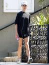 <p>Margaret Qualley goes for a walk on Tuesday in sunny L.A. </p>