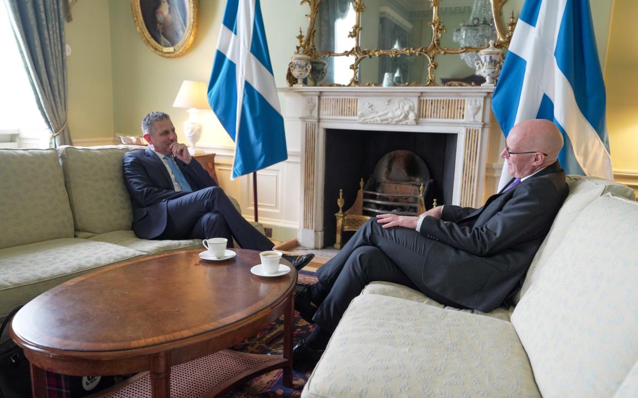 First Minister John Swinney meet with Jack Hillmeyer, US Consul General