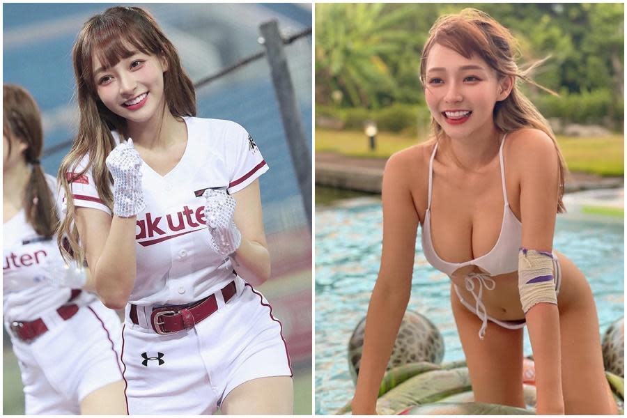 林襄除了是「Rakuten Girls」的人氣成員，也因傲人身材及臉蛋擁有大量粉絲。（翻攝自林襄臉書）