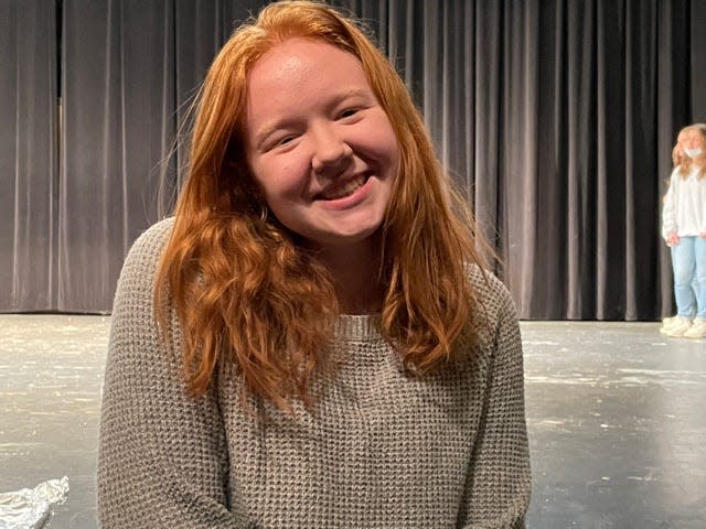 Student director Sophia Cook at a rehearsal of “9 to 5” held at Farragut High School Tuesday, Nov. 23, 2021.