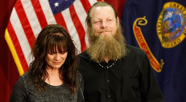 Jani and Bob Bergdahl spoke of their joy at the release of their son. Photo: AP