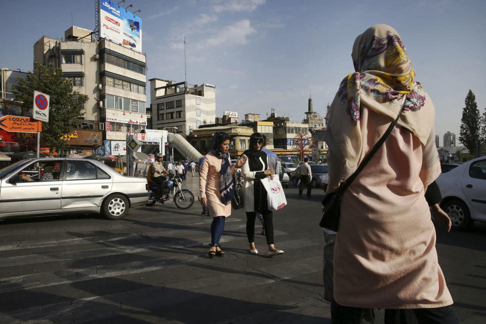 Busy streets of Tehran