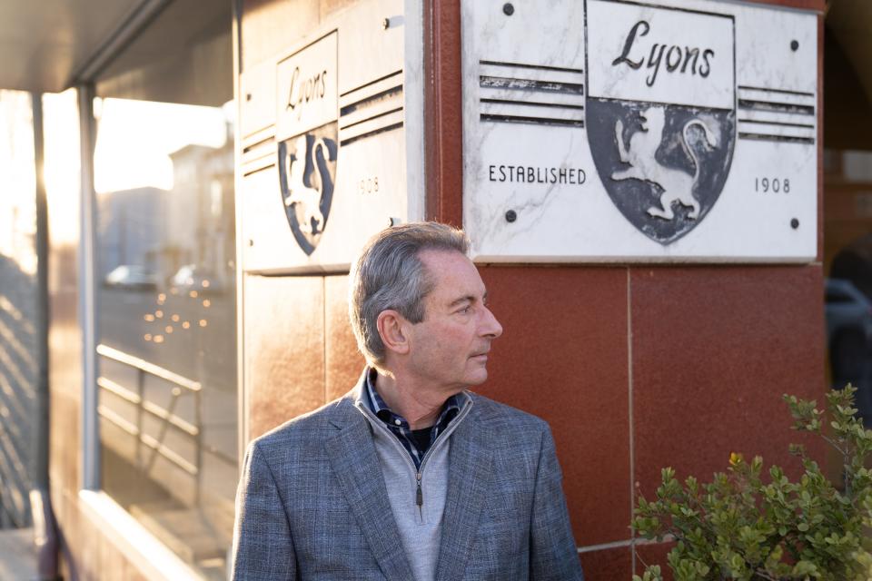 John Buhrman, pictured outside of Lyons and Co., 83 S. Main St., Chambersburg.