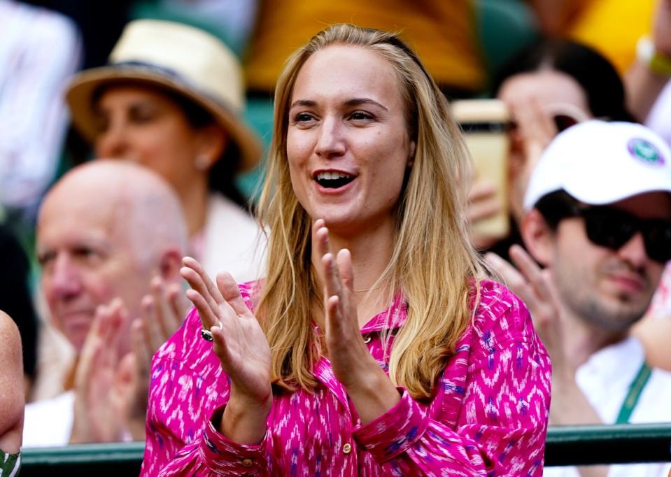 Louise Jacobi has been courtside for Cameron Norrie at Wimbledon  (PA Wire)