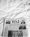 <em>The Wall Street Journal</em> headlines on our wedding day, March 14th, 2020.