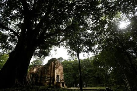 Sambor Prei Kuk, or "the temple in the richness of the forest" an archaeological site of ancient Ishanapura, is seen after being listed as a UNESCO world heritage site, in Kampong Thom province, Cambodia July 15, 2017. REUTERS/Samrang Pring