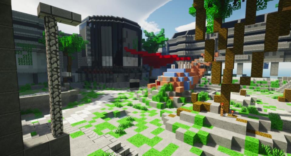 Así luce la recreación de <em>Destiny</em> en <em>Minecraft</em>