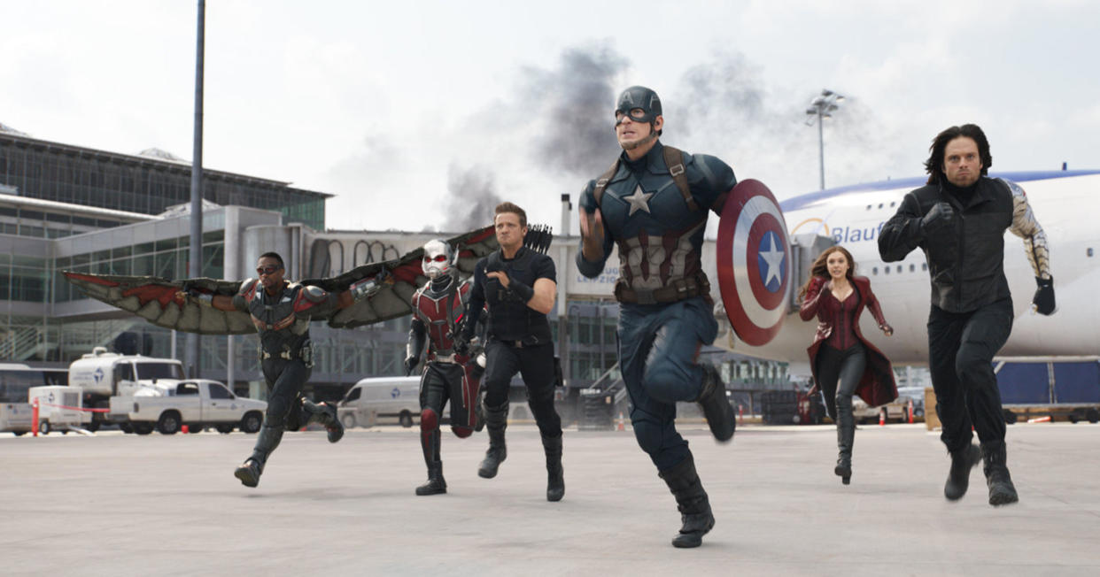 The cast of Captain America: Civil War