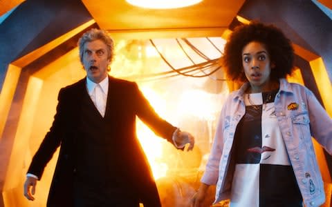 Peter Capaldi and Pearl Mackie as the Doctor and Bill Potts 