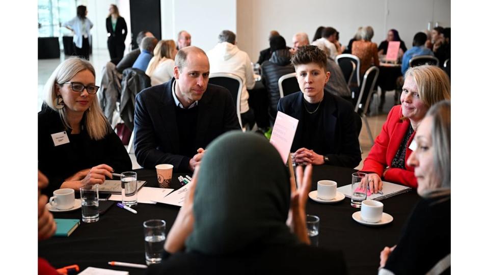 Prince William attends a Homewards Sheffield Local Coalition meeting at the Millennium Gallery 