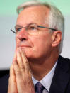 The European Union's chief Brexit negotiator Michel Barnier addresses the European Economic and Social Committee plenary session in Brussels, Belgium July 6, 2017. REUTERS/Yves Herman