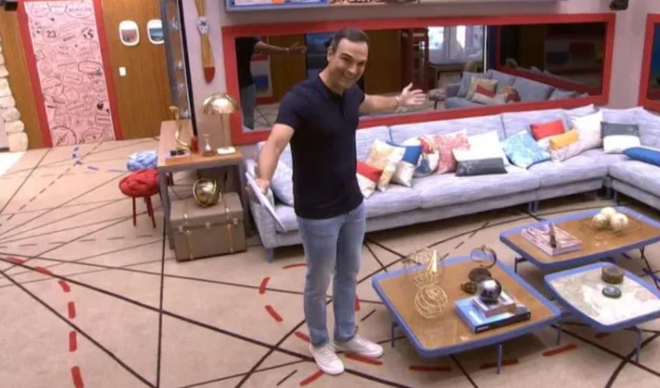 BBB 23: Tadeu Schmidt apresenta nova decoração da sala do reality show - Reprodução, TV Globo