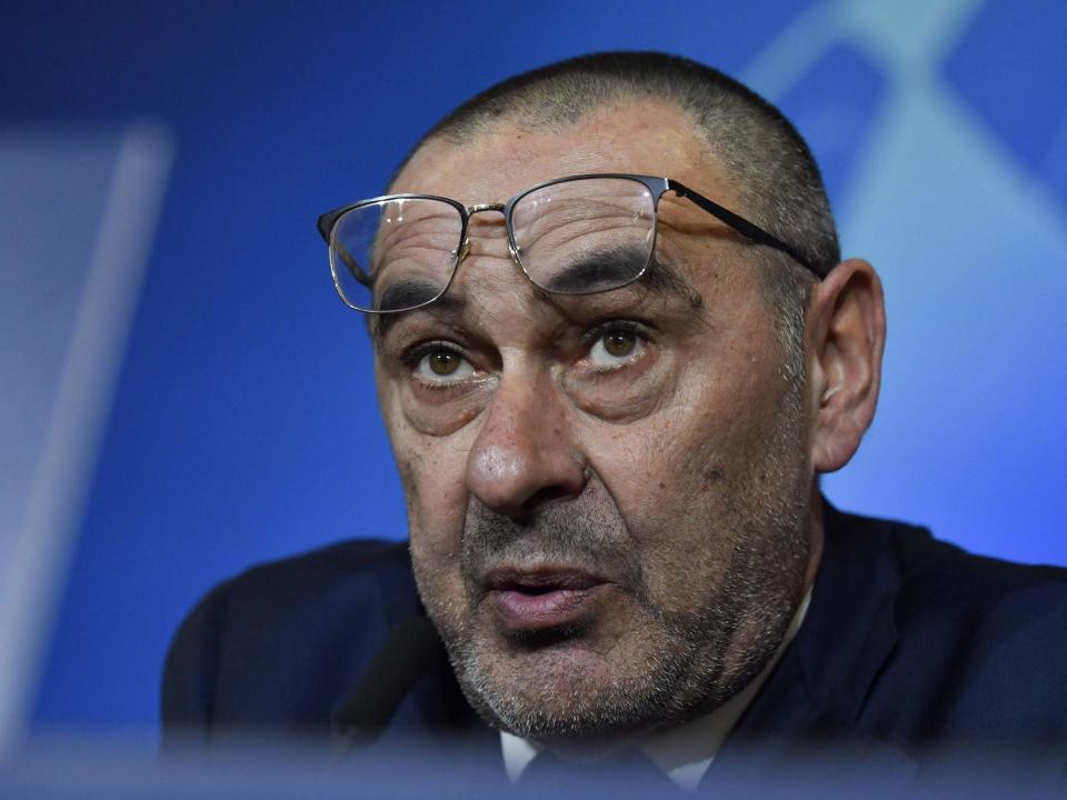 Sarri was upset after Juventus failed to receive his message: AFP