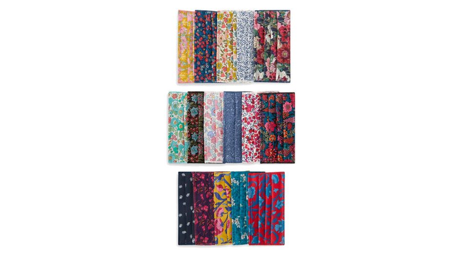 Assorted Upcycled Tana Lawn™ Cotton Face Coverings Set of Five