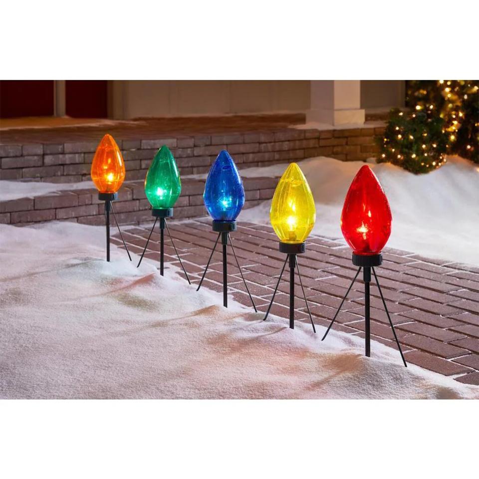 Multi-Color Giant C7 Christmas Pathway Lights