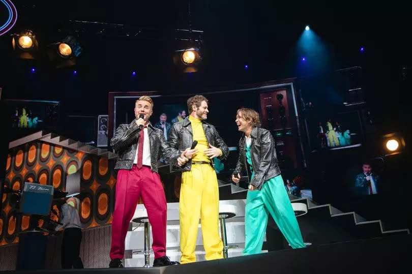 Gary, Howard and Mark on stage -Credit:RHM Productions