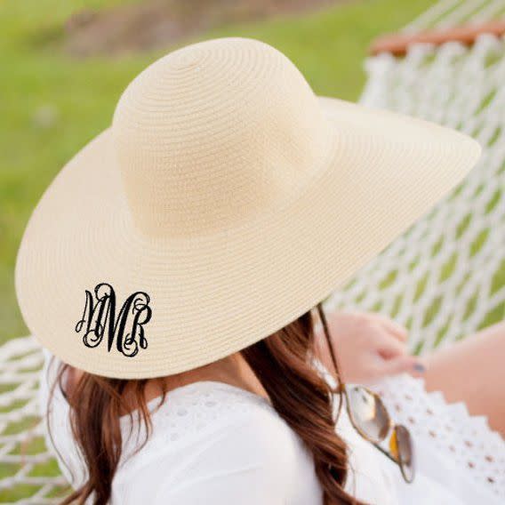 24) Monogrammed Floppy Hat