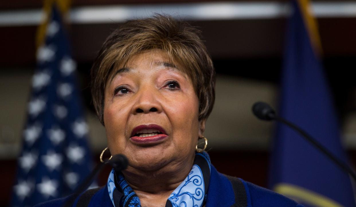 Rep. Eddie Bernice Johnson, D-Texas, participates in the House Democrats' news conference on the Republican budget on Wednesday, April 9, 2014.&nbsp; (Photo: Bill Clark via Getty Images)