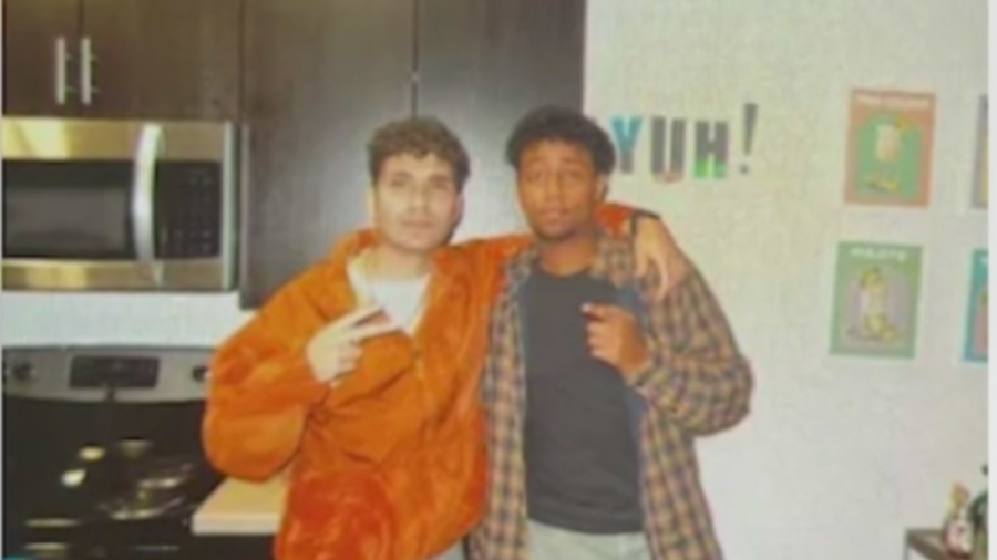 Pasadena police say Moheb Samuel (left), 22, and Esrom Fessemaye (right), were both killed in a fatal single-car crash Saturday morning.  Authorities say Samuel was the driver of the Tesla.  (KTLA)