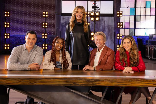 <p>Fox</p> Maksim Chmerkovskiy, Comfort Fedoke, Cat Deeley, Nigel Lythgoe, and Allison Holker on 'So You Think You Can Dance' season 18