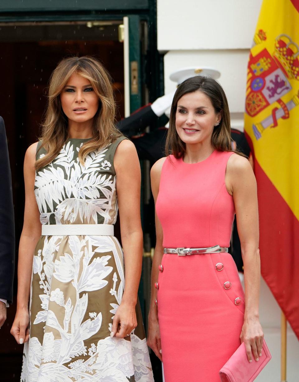 Melania y la reina Letizia