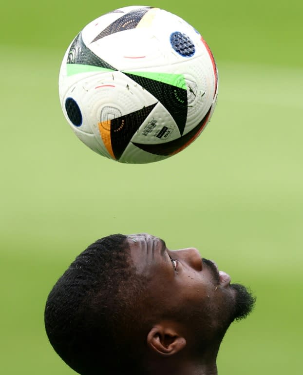 Marcus Thuram à l'entraînement le 13 juin à Paderborn (FRANCK FIFE)