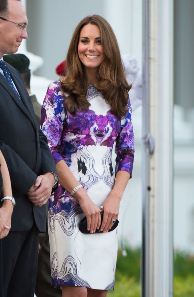 Kate Middleton à son arrivée à l'Istana, la résidence du président de Singapour, le 11 septembre 2012.