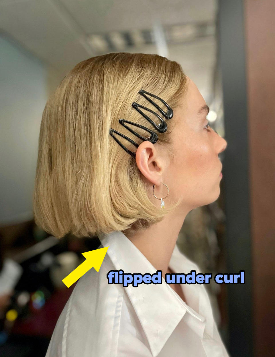 <div><p>"I would start the curl with the iron vertically. <b>And then as I crawled up towards the root, I would turn the iron horizontally. That just gave us the right amount of movement but also a lot of volume</b>," she explained. </p><p>"To finish, I would use <a href="https://www.amazon.com/dp/B07PZKNLS6?tag=buzz0f-20&ascsubtag=6319500%2C10%2C25%2Cbf-verizon%2C0%2C0" rel="nofollow noopener" target="_blank" data-ylk="slk:Kevin Murphy Session Spray Flex" class="link ">Kevin Murphy Session Spray Flex</a> to seal the curl in and seal out any humidity. Then I would finish with a little bit of <a href="https://go.redirectingat.com?id=74679X1524629&sref=https%3A%2F%2Fwww.buzzfeed.com%2Ffabianabuontempo%2Fdo-revenge-hairstyles&url=https%3A%2F%2Fwww.sephora.com%2Fproduct%2Fmilk-anti-frizz-leave-in-nourishing-treatment-P398751&xcust=6319500%7CBF-VERIZON&xs=1" rel="nofollow noopener" target="_blank" data-ylk="slk:Reverie Milk Anti-Frizz Leave-In Nourishing Treatment" class="link ">Reverie Milk Anti-Frizz Leave-In Nourishing Treatment</a>."</p></div><span> Katie Billard</span>