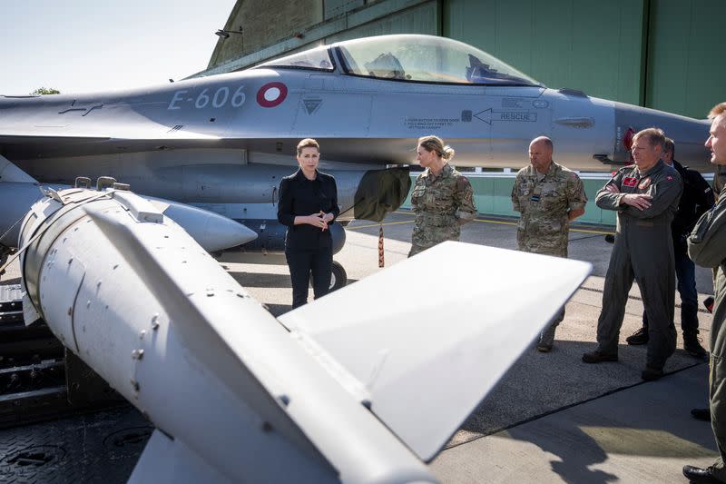 F-16 jet fighter at Fighter Wing Skrydstrup