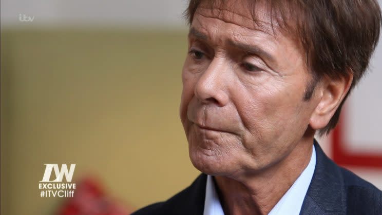 Sir Cliff Richard talks to Gloria Hunniford after his name was cleared of sexual assault allegations on 'Loose Women'. Broadcast on ITV1HD Featuring: Sir Cliff Richard When: 22 Jun 2016 Credit: Supplied by WENN