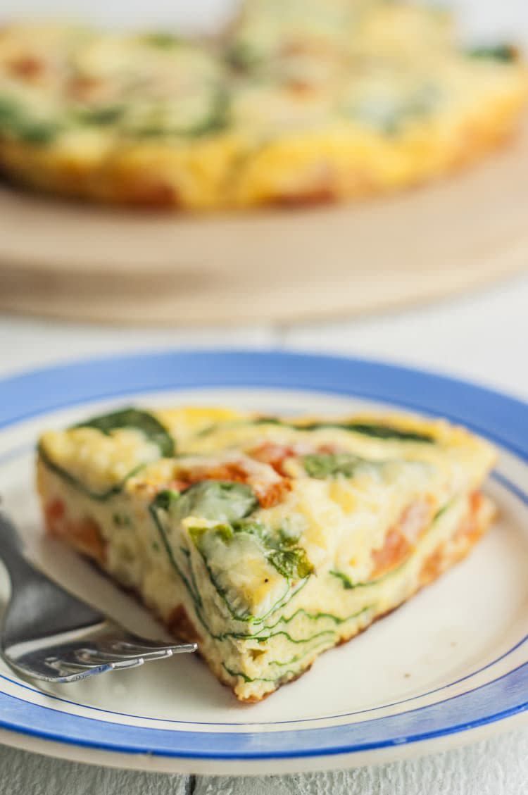 Spinach and Mozzarella Frittata