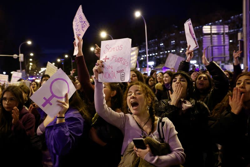 Manifestación del Día Internacional de la Mujer en Madrid