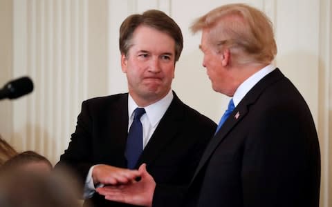President Donald Trump introduces his Supreme Court nominee Brett Kavanaug at the White House - Credit: Jim Bourg/Reuters