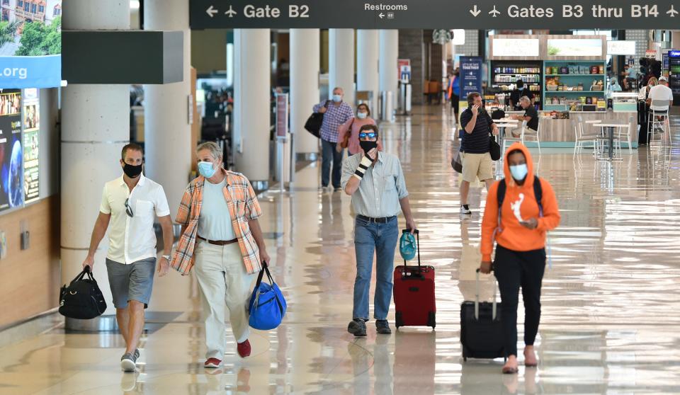 Sarasota Bradenton International Airport (SRQ) passenger traffic saw an increase of 18% from 52,845 passengers in June to 62,405 passengers in July. Compared to July of 2019, traffic at SRQ is down 57.6%.