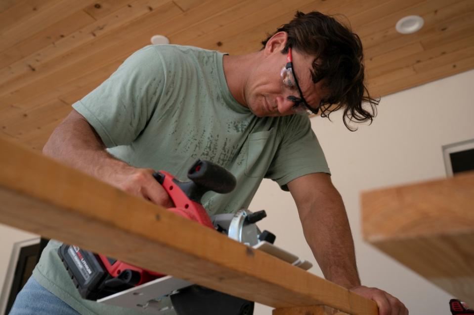 His new series, “Going Home with Tyler Cameron,” chronicles the reality star starting his own construction and home renovation company. Michael SeRine/Prime Video