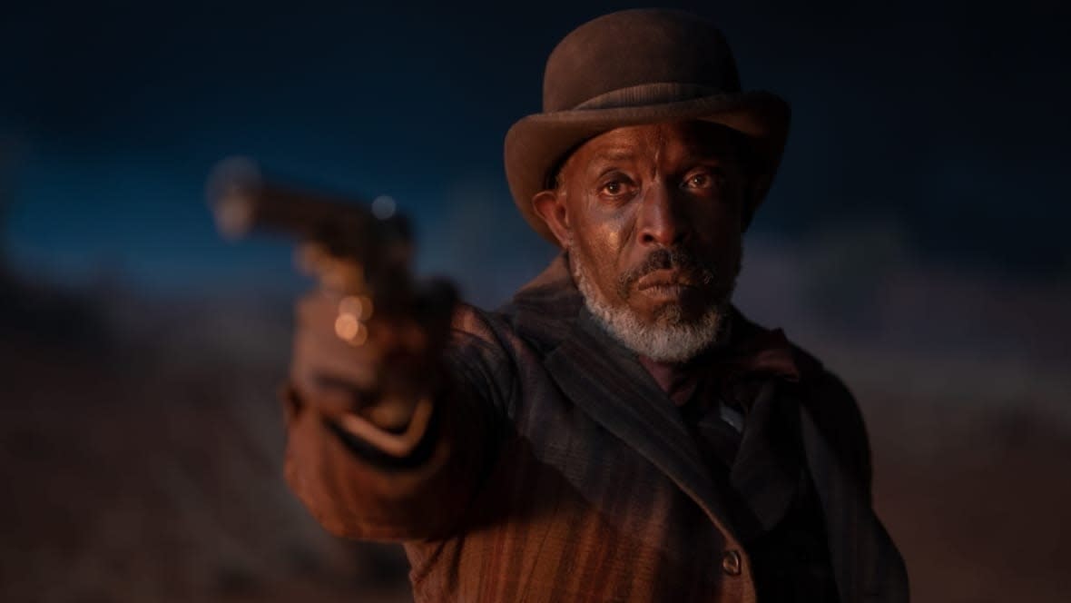 Michael K. Williams is shown in a scene from “Surrounded,” the actor’s last feature film before his September 2021 death. (Photo: Richard Foreman/MGM via EPK.tv)