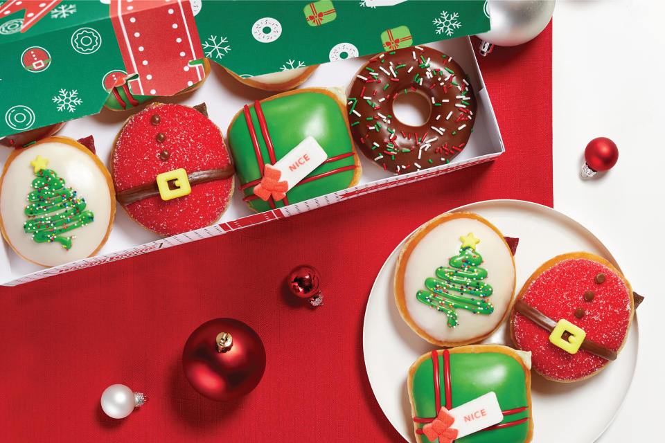 We're hoping to find these doughnuts under our Christmas tree. (Krispy Kreme)